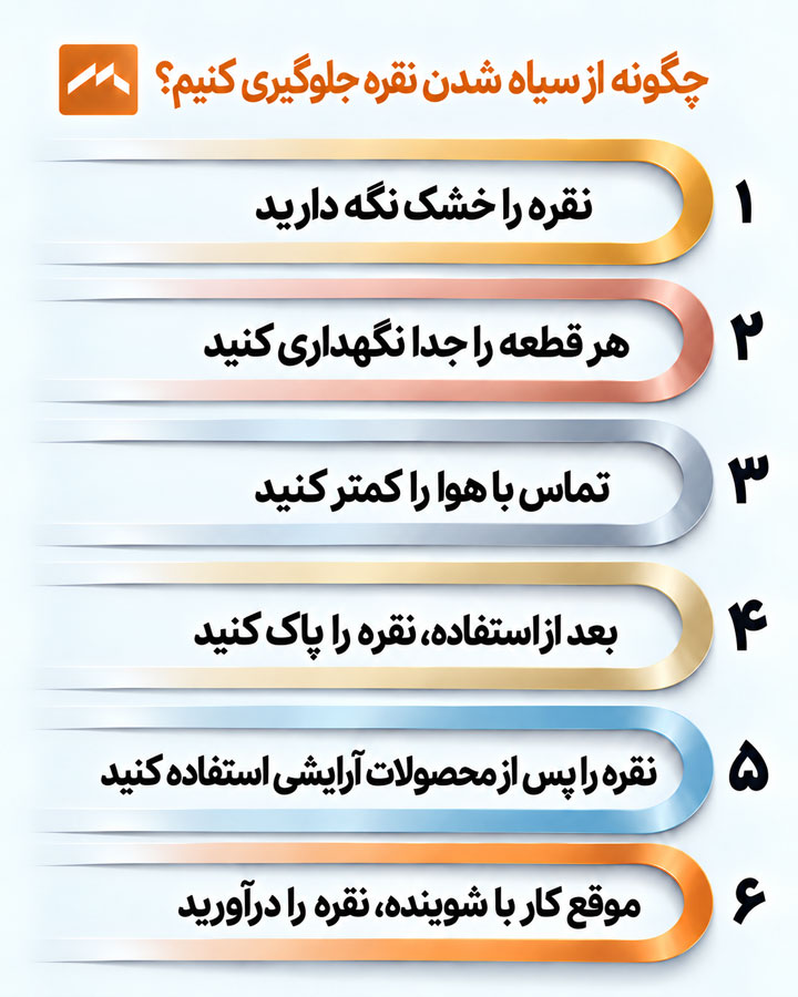 آیا نقره سیاه میشود؟ علت سیاه شدن نقره و روشهای جلوگیری از آن