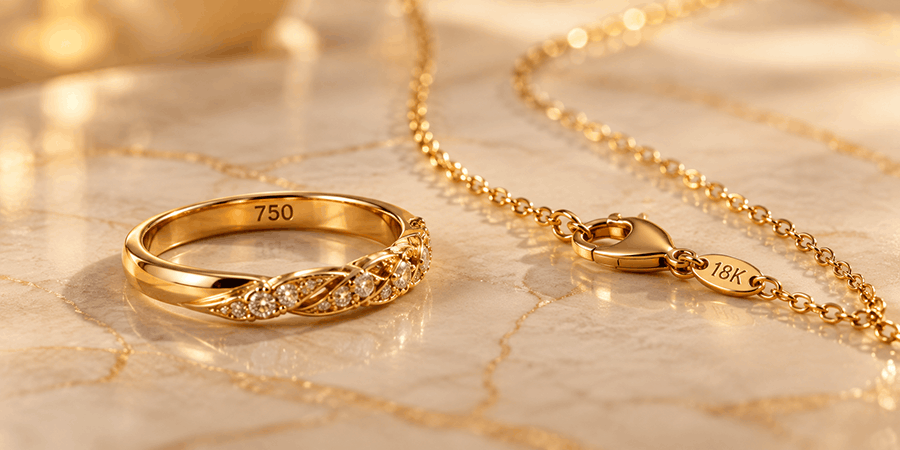 اعداد روی طلا چیست؟ جدول کامل کدها، عیار و علائم طلا